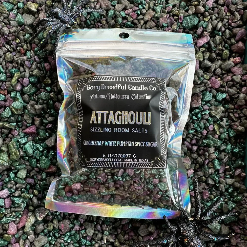 Attaghoul! Sizzling Room Salt Potpourri: Gingersnap White Pumpkin Spicy Sugar